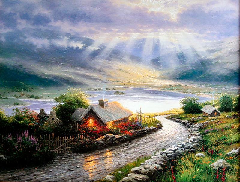 Thomas Kinkade Emerald Isle Cottage